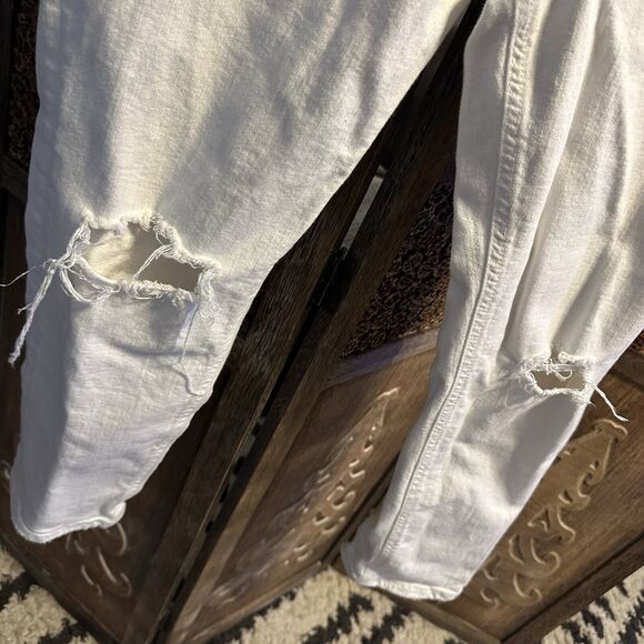 Anthropologie Pilcro and the Letterpress White High Rise Slim Jeans Sz 30 C14 - Picture 3 of 13